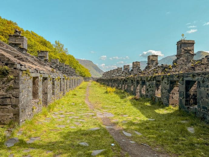 Anglesey Barracks forgotten street in Snowdonia