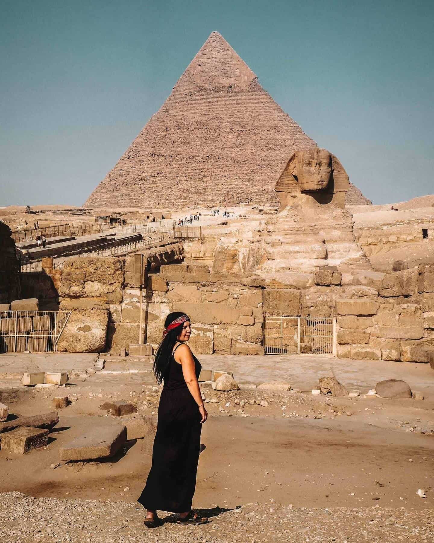 visiting the pyramids