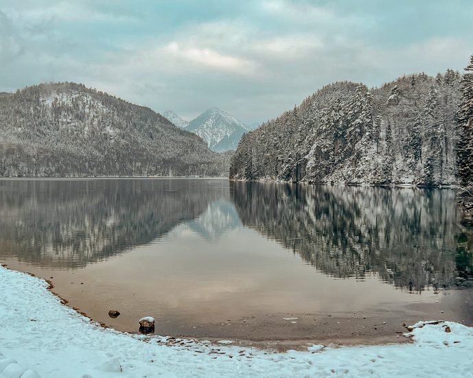 Neuschwanstein Castle in winter