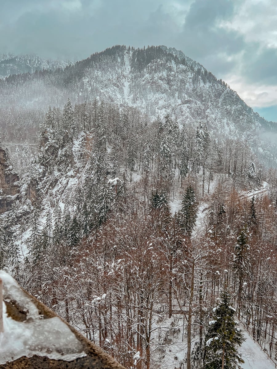 Neuschwanstein Castle in Winter walks