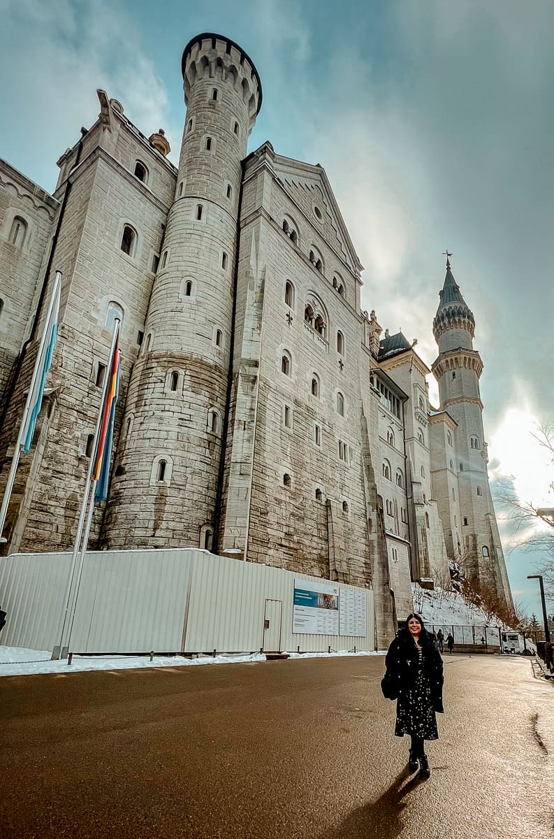 Neuschwanstein Castle in Winter without crowds