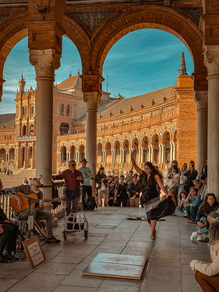 Plaza de Espana flamenco show 