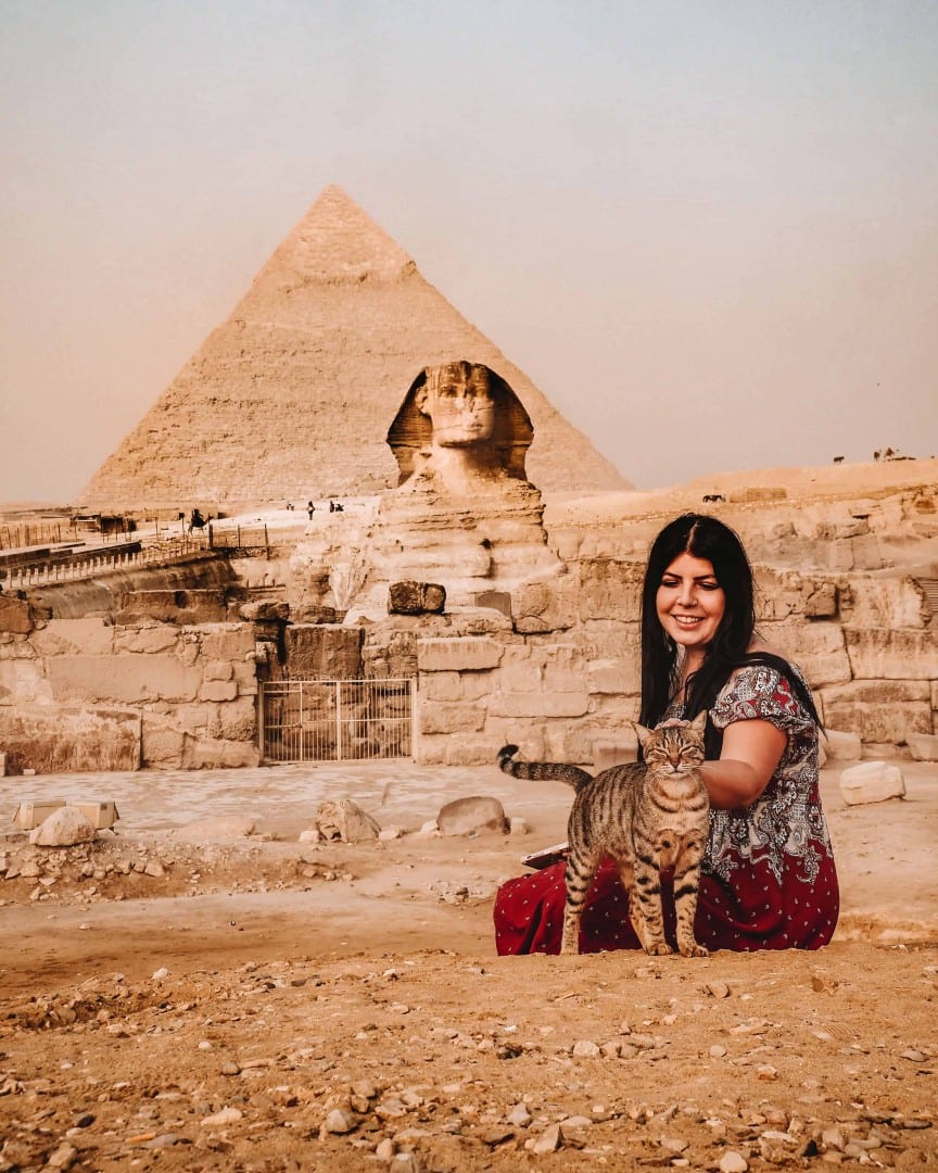 visiting the pyramids