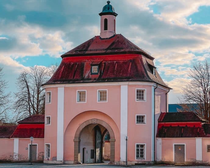 Wiblingen Abbey pink entrance gate